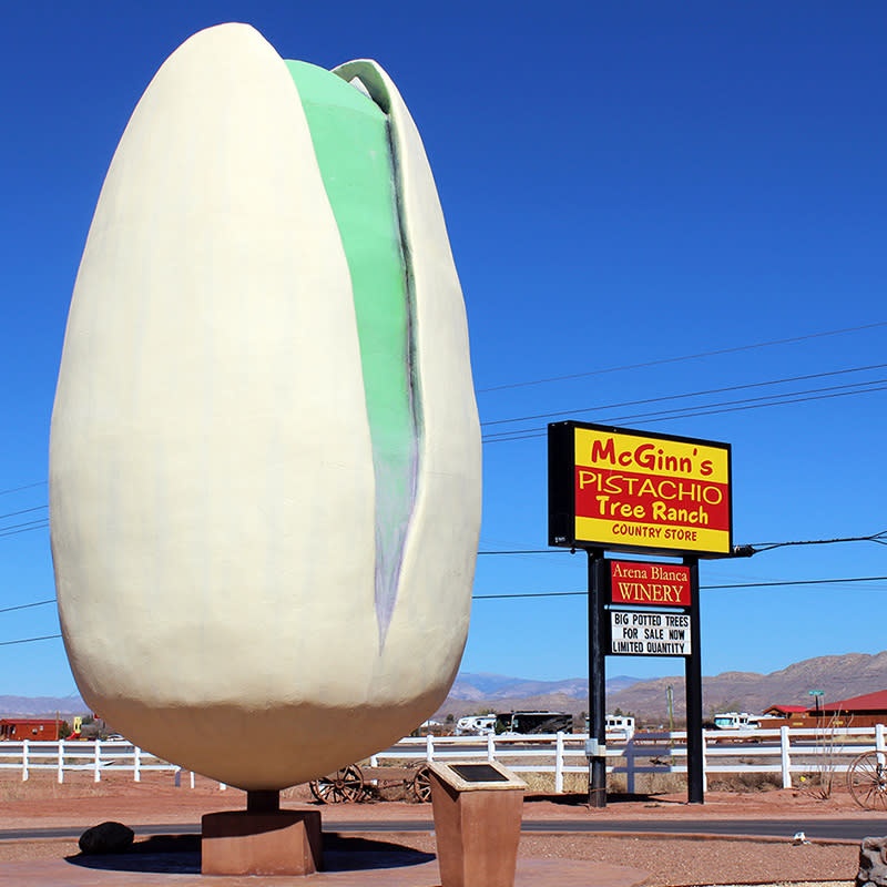 Pistachio landmark in New Mexico